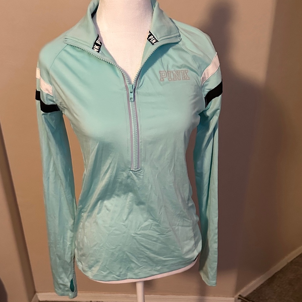 Va pink Light Blue PINK Quarter-Zip Pullover